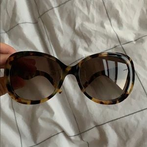 Marc Jacobs round glittered acetate sunglasses